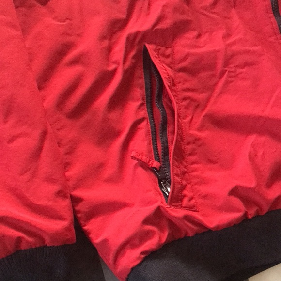 Mens LANDS END Vintage SQUALL Red Bright Cherry Waterproof Insulated Jacket XL - Picture 8 of 16